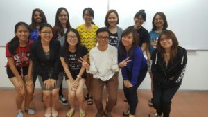 Korean language class in Taylor's University - 2016